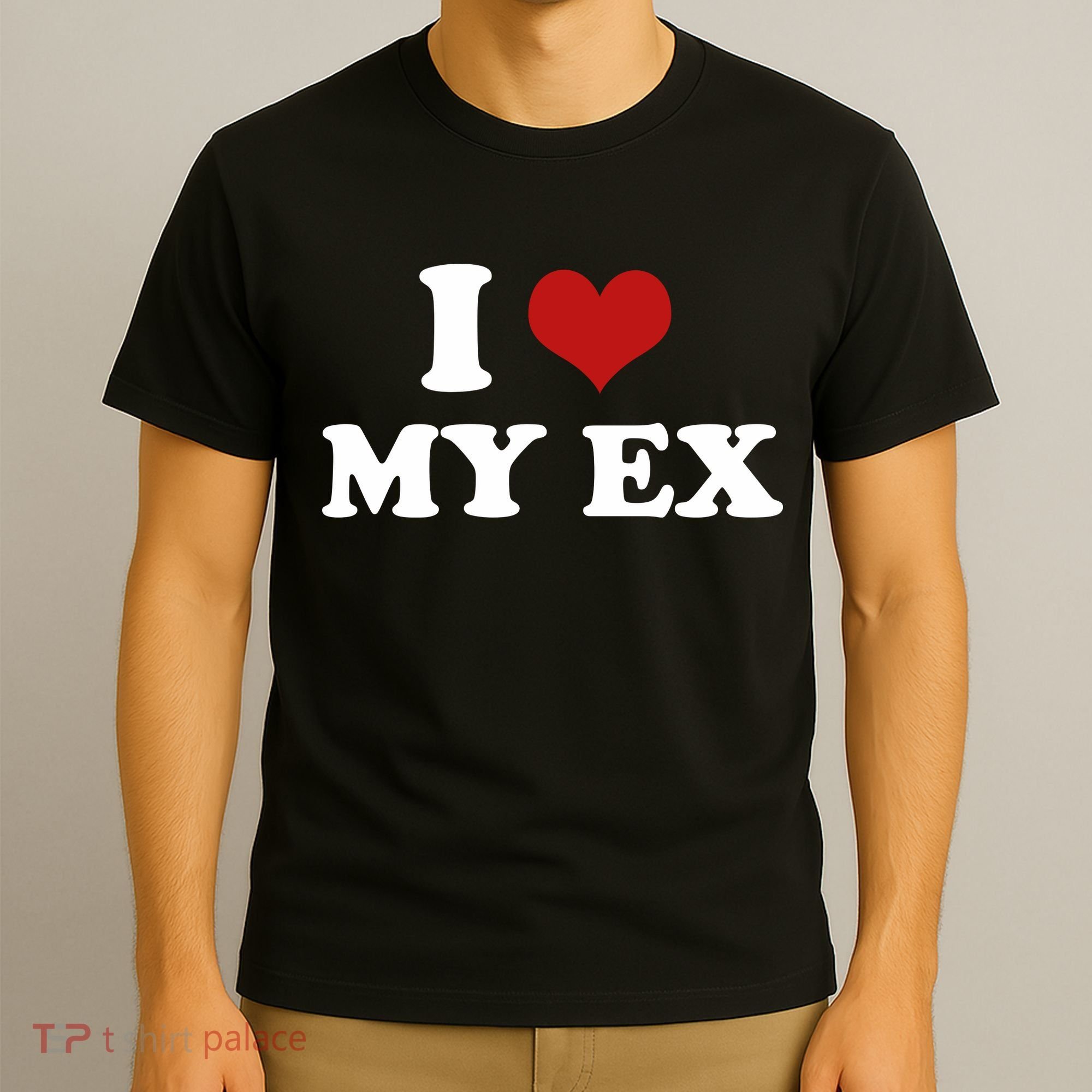 I Love Heart My EX 2000s Style Meme Tee T-Shirt