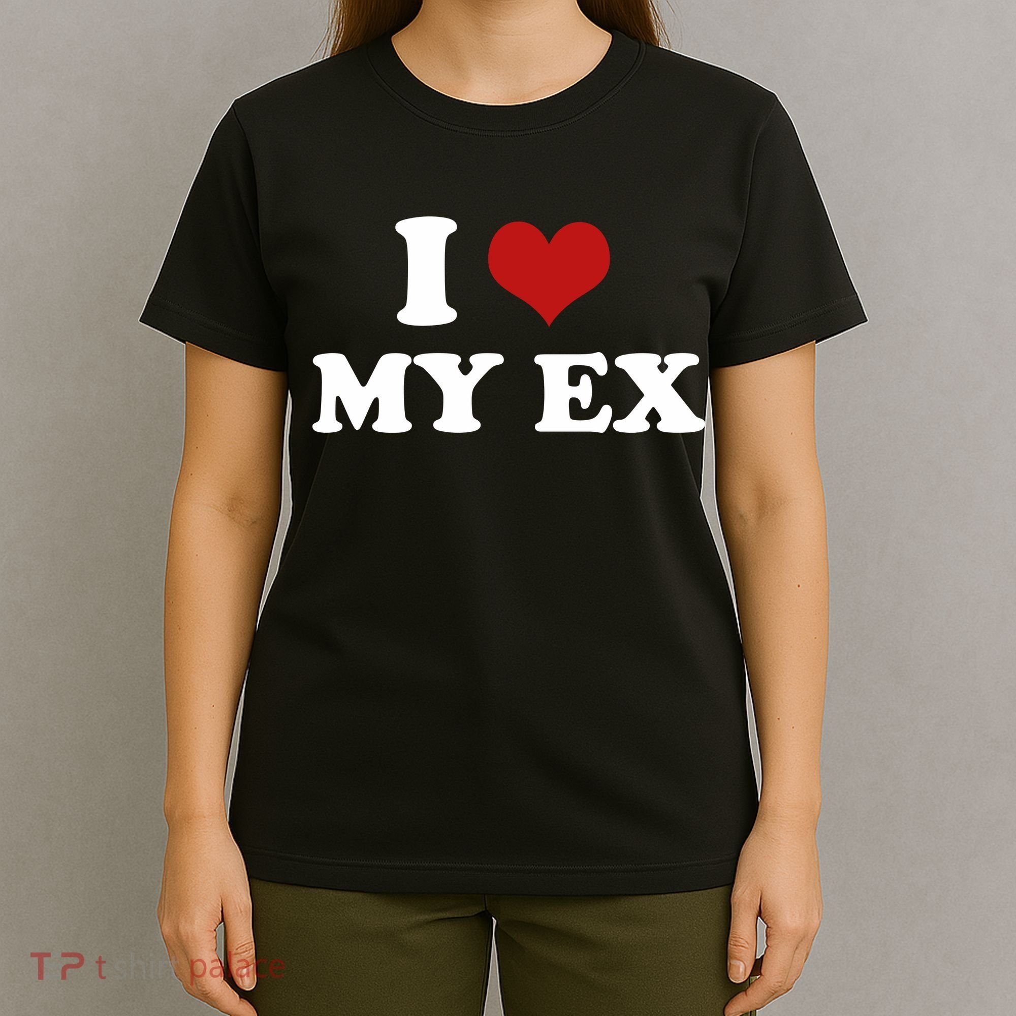 I Love Heart My EX 2000s Style Meme Tee T-Shirt