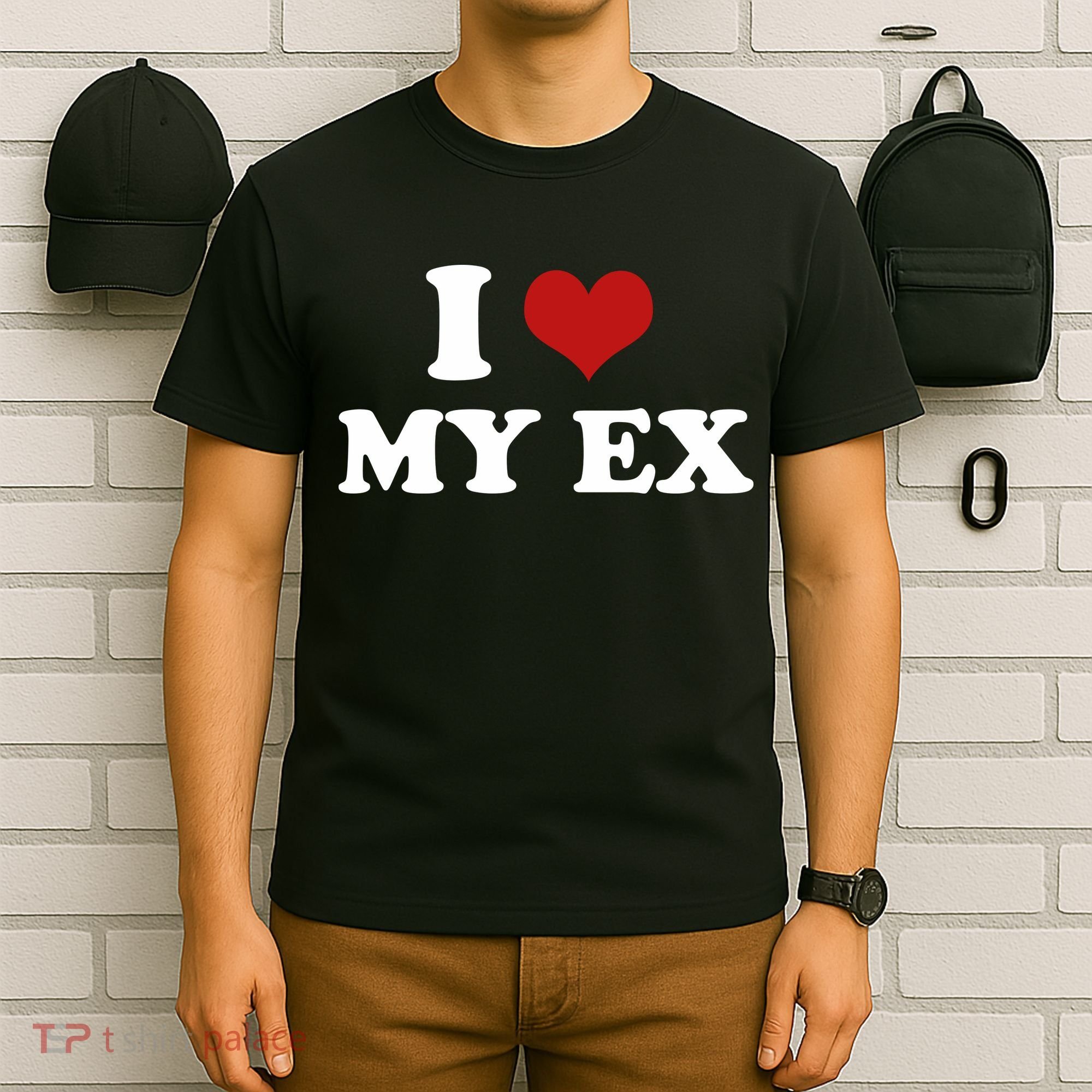 I Love Heart My EX 2000s Style Meme Tee T-Shirt