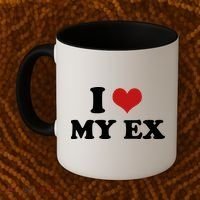 I Love Heart My EX 2000s Style Meme Tee Coffee Mug thumb 2