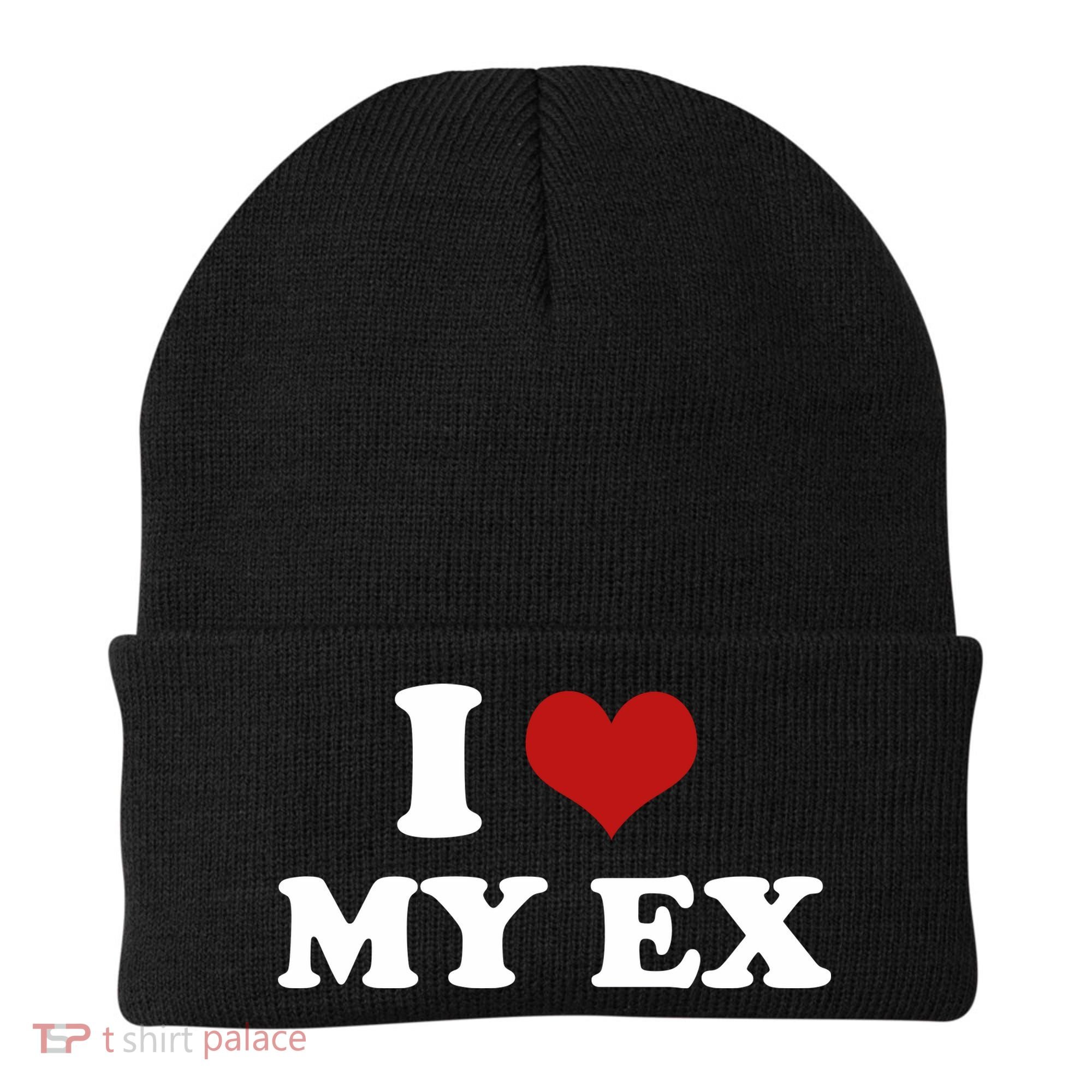 I Love Heart My EX 2000s Style Meme Tee Beanie