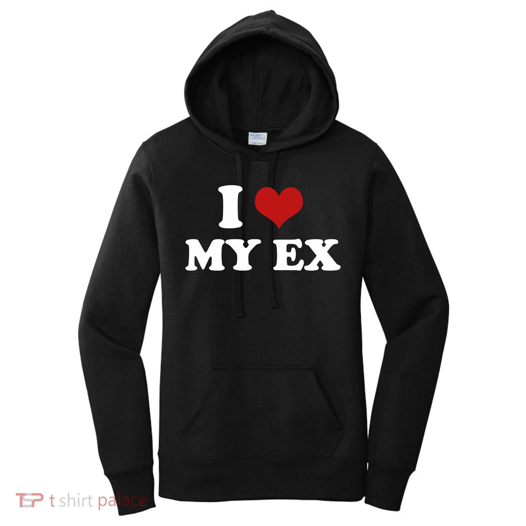 I Love Heart My EX 2000s Style Meme Tee Women's Hoodie