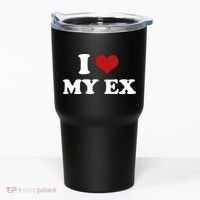 I Love Heart My EX 2000s Style Meme Tee Tumbler thumb 0