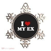 I Love Heart My EX 2000s Style Meme Tee Ornament thumb 0