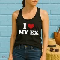 I Love Heart My EX 2000s Style Meme Tee Women's Tank Top thumb 2