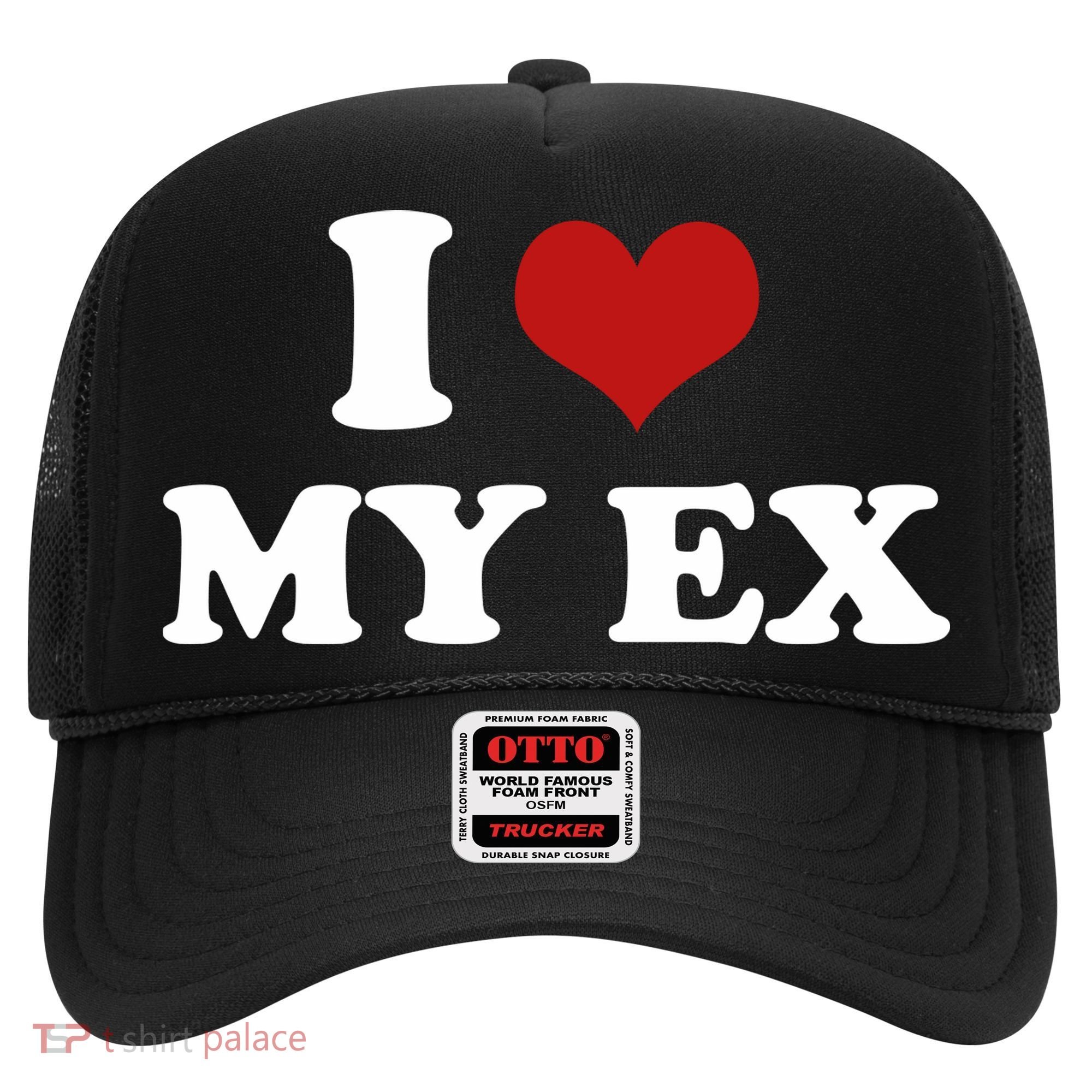 I Love Heart My EX 2000s Style Meme Tee Hat