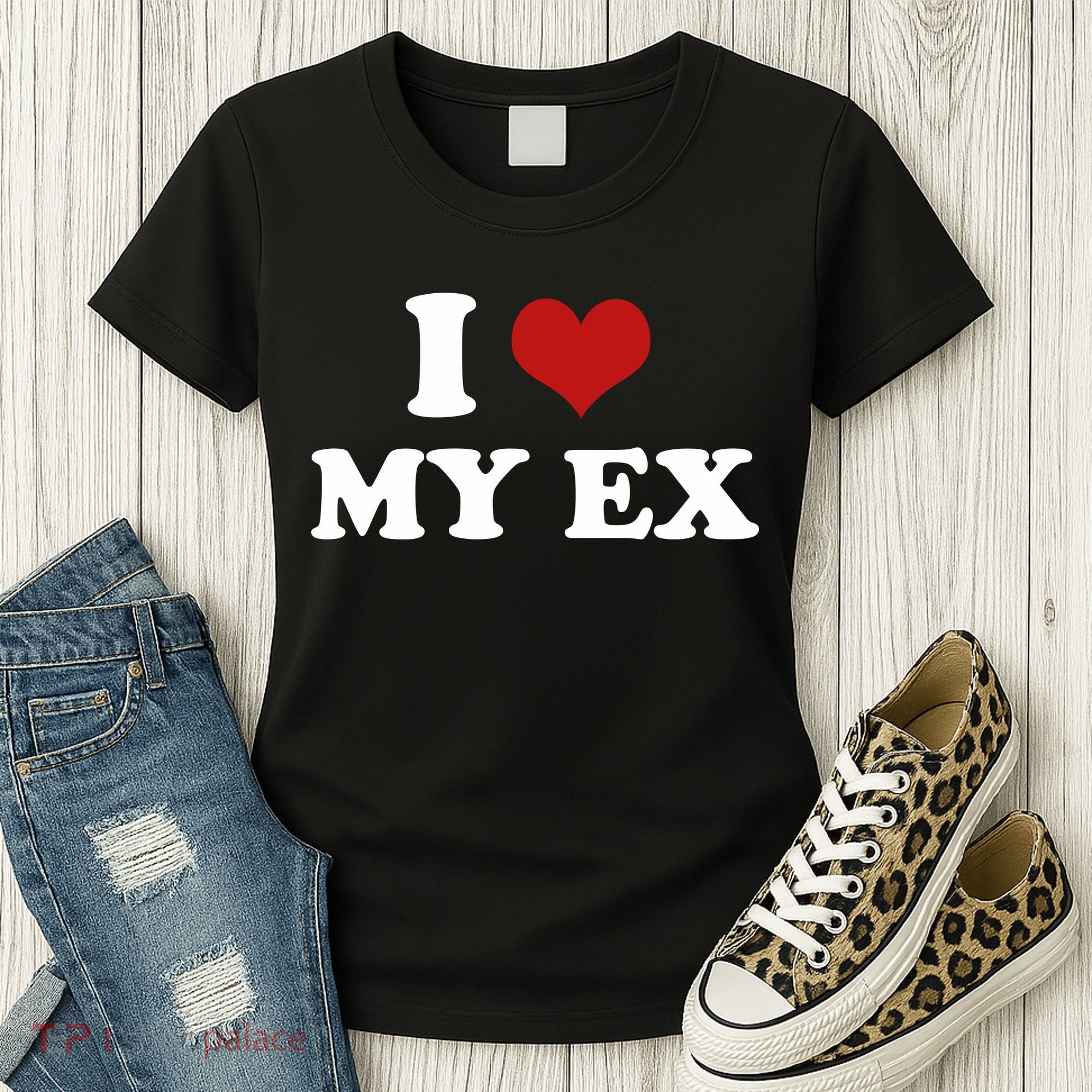 I Love Heart My EX 2000s Style Meme Tee Women's T-Shirt