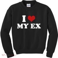 I Love Heart My EX 2000s Style Meme Tee Kids Sweatshirt thumb 0