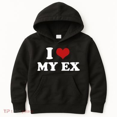 I Love Heart My EX 2000s Style Meme Tee Kids Hoodie