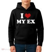 I Love Heart My EX 2000s Style Meme Tee Kids Hoodie thumb 4
