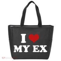 I Love Heart My EX 2000s Style Meme Tee Tote Bag thumb 0
