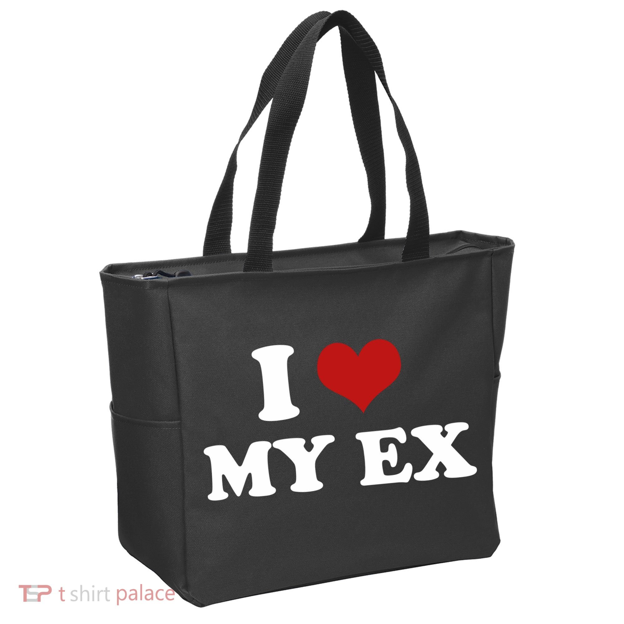 I Love Heart My EX 2000s Style Meme Tee Tote Bag