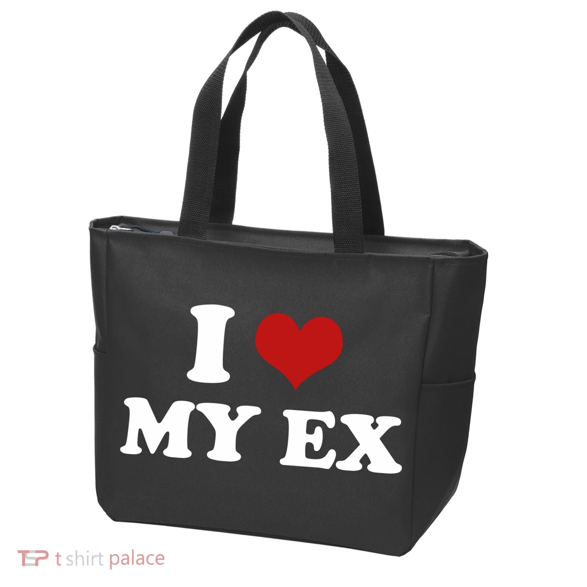 I Love Heart My EX 2000s Style Meme Tee Tote Bag
