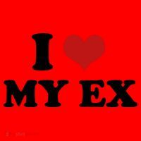 I Love Heart My EX 2000s Style Meme Tee Santa Hat thumb 1