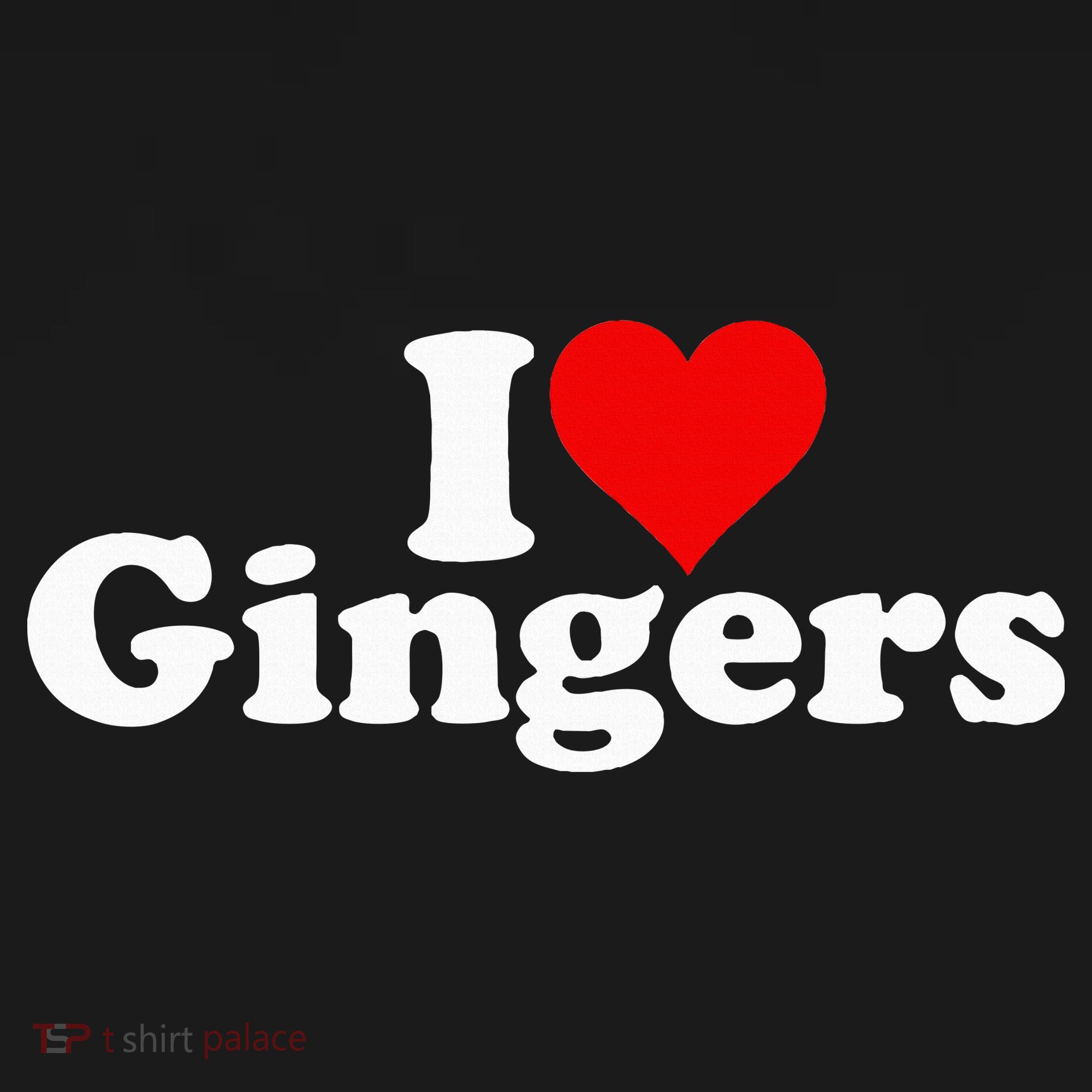 I LOVE HEART GINGERS REDHEADS RED HAIR Hoodie