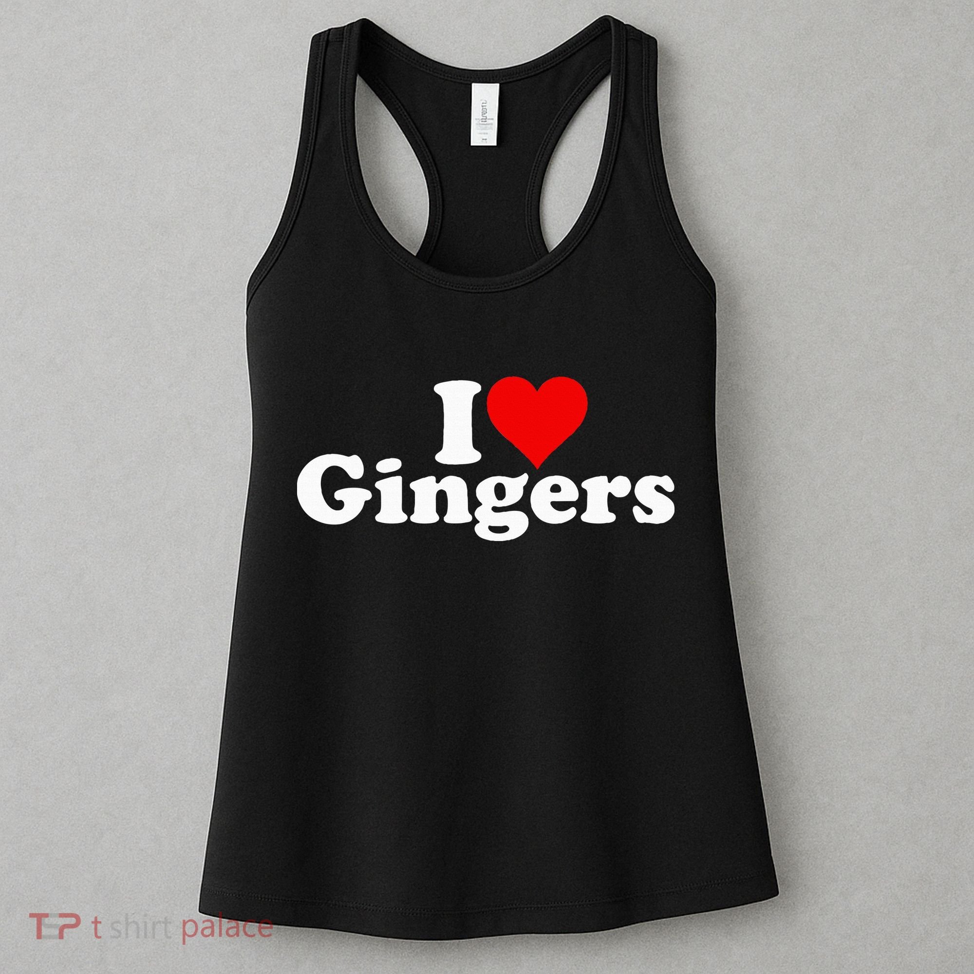 I LOVE HEART GINGERS REDHEADS RED HAIR Women's Tank Top
