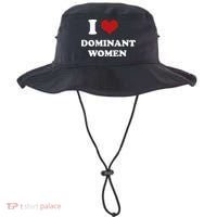 I Love Heart Dominant Women Funny Meme Bucket Hat thumb 0