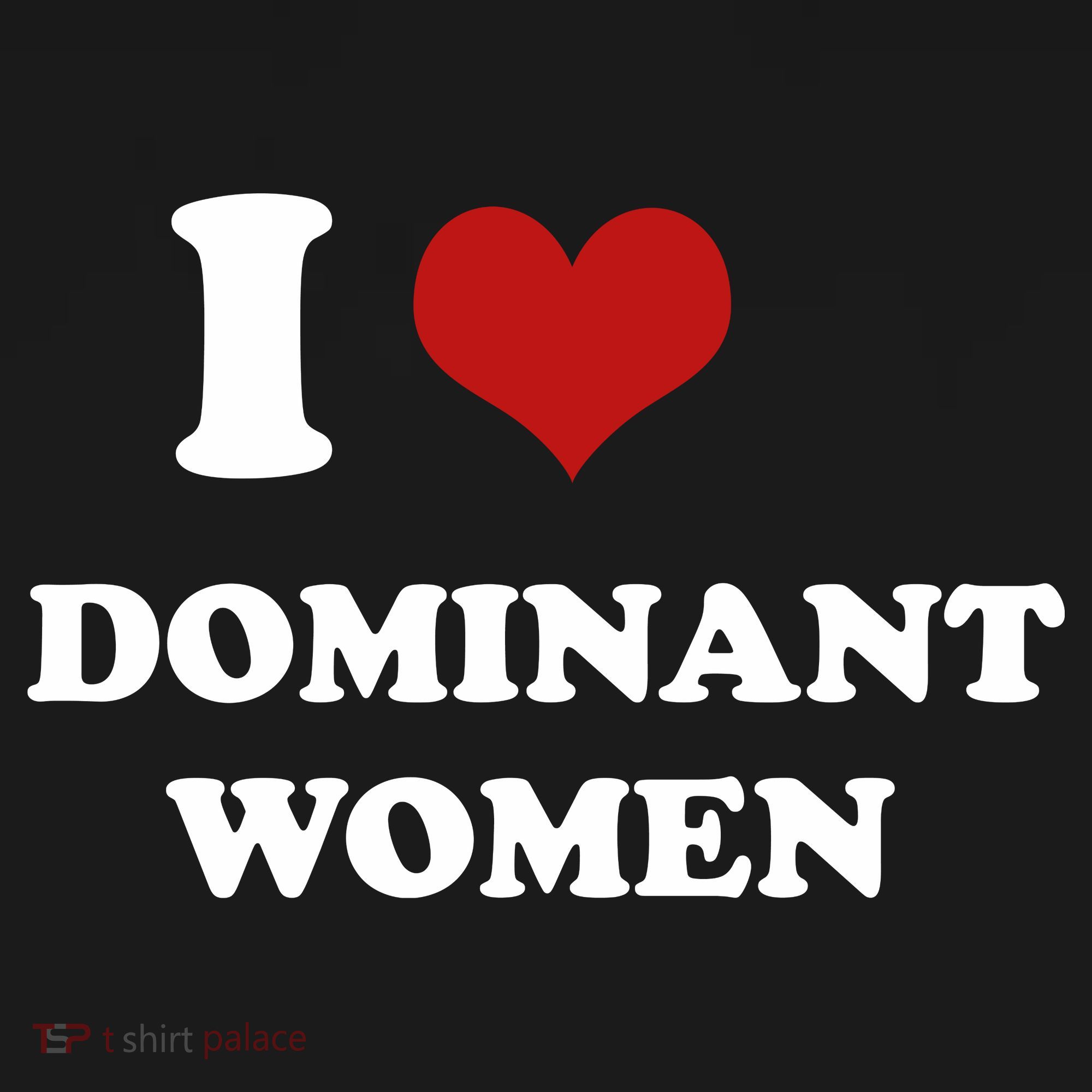 I Love Heart Dominant Women Funny Meme Women's Hoodie