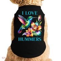 I Love Hummers Hummingbird  Doggie Tank thumb 0
