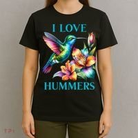 I Love Hummers Hummingbird  T-Shirt thumb 4