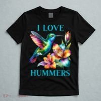 I Love Hummers Hummingbird  T-Shirt thumb 5