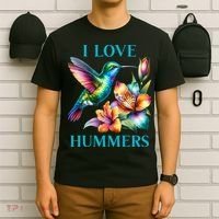 I Love Hummers Hummingbird  T-Shirt thumb 6