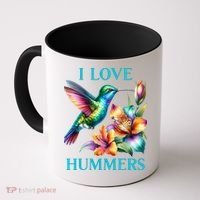 I Love Hummers Hummingbird  Coffee Mug thumb 0