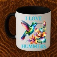 I Love Hummers Hummingbird  Coffee Mug thumb 2