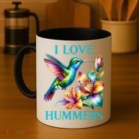 I Love Hummers Hummingbird  Coffee Mug thumb 4
