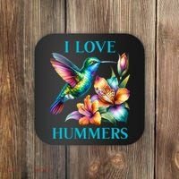 I Love Hummers Hummingbird  Coaster thumb 0