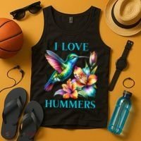 I Love Hummers Hummingbird  Tank Top thumb 4