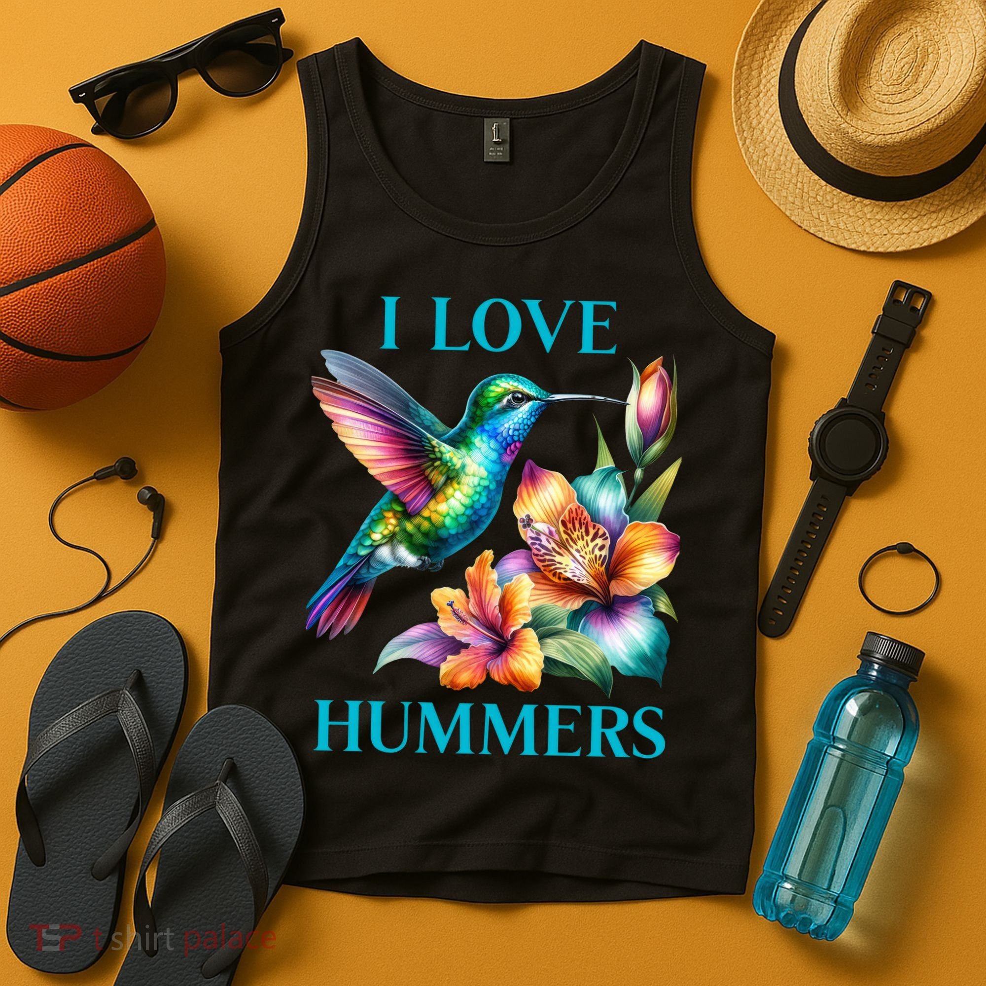 I Love Hummers Hummingbird  Tank Top