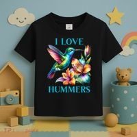 I Love Hummers Hummingbird  Toddler T-Shirt thumb 3