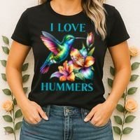 I Love Hummers Hummingbird  Women's T-Shirt thumb 2