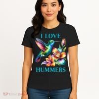 I Love Hummers Hummingbird  Women's T-Shirt thumb 4