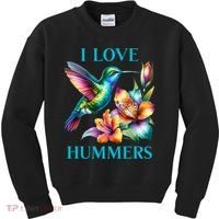 I Love Hummers Hummingbird  Kids Sweatshirt thumb 0