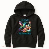 I Love Hummers Hummingbird  Kids Hoodie thumb 0