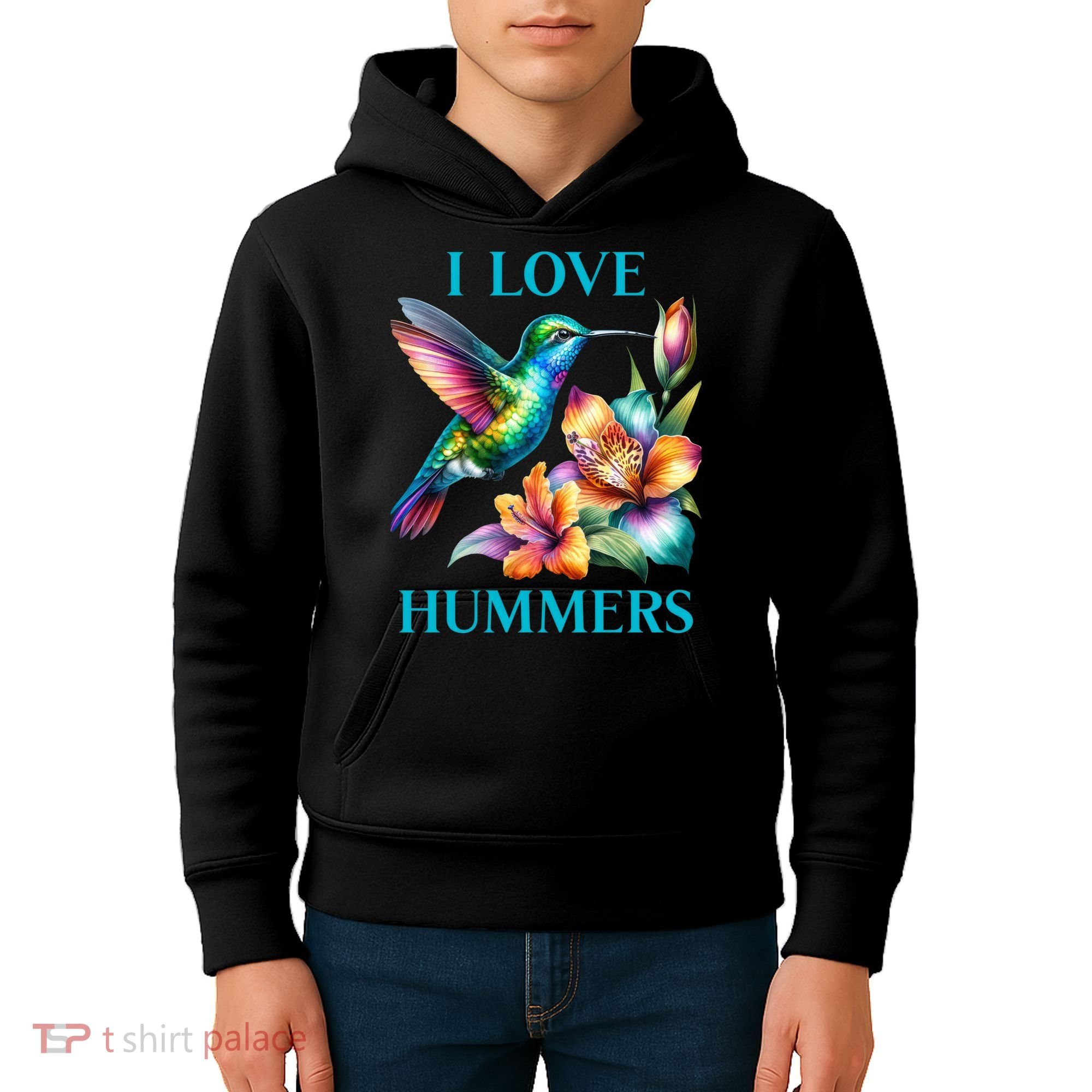 I Love Hummers Hummingbird  Kids Hoodie