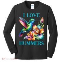 I Love Hummers Hummingbird  Kids Long Sleeve Shirt thumb 0
