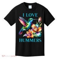 I Love Hummers Hummingbird  Kids T-Shirt thumb 0