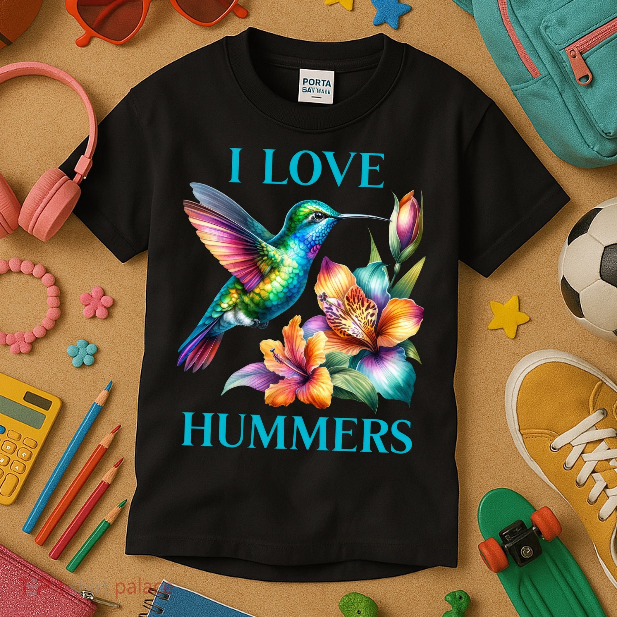 I Love Hummers Hummingbird  Kids T-Shirt