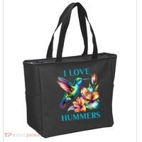 I Love Hummers Hummingbird  Tote Bag thumb 2