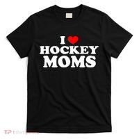 I Love Hockey Moms Funny T-Shirt thumb 0