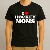 I Love Hockey Moms Funny T-Shirt thumb 3