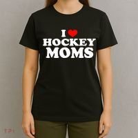 I Love Hockey Moms Funny T-Shirt thumb 4