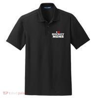 I Love Hockey Moms Funny Dry Zone Grid Polo thumb 0