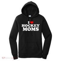 I Love Hockey Moms Funny Women's Hoodie thumb 0