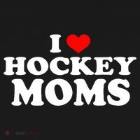 I Love Hockey Moms Funny Women's Hoodie thumb 2