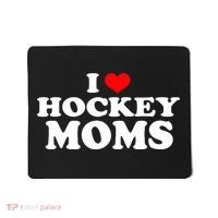 I Love Hockey Moms Funny Mousepad thumb 0