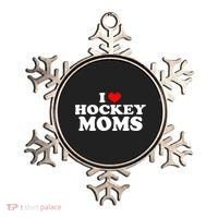 I Love Hockey Moms Funny Ornament thumb 0